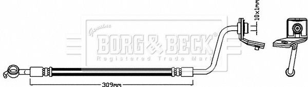 BORG & BECK Тормозной шланг BBH7995